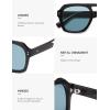imageSOJOS Retro Trendy Polarized Aviator Sunglasses for Women Men Large Square Bold Pilot Shades SJ2385GreyBlue