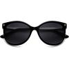 imageSOJOS Round Polarized Sunglasses for Women Men Oversized Trendy UV Protection ShadesBlackGrey