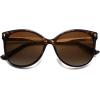 imageSOJOS Round Polarized Sunglasses for Women Men Oversized Trendy UV Protection ShadesBrownBrown