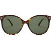 imageSOJOS Round Polarized Sunglasses for Women Men Oversized Trendy UV Protection ShadesBrownGreen