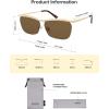 imageSOJOS Trendy Rectangle Cat Eye Semirimless Sunglasses Womens Retro Fashion Vintage Shades UV400 Protection SJ1253GoldBrown