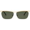 imageSOJOS Trendy Rectangle Cat Eye Semirimless Sunglasses Womens Retro Fashion Vintage Shades UV400 Protection SJ1253GoldGreen