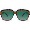 imageSOJOS Retro Polarized Hexagonal Aviator Sunglasses Womens Mens Trendy Rectangle UV400 Shades SJ2398TortoiseGreen