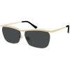 imageSOJOS Trendy Rectangle Cat Eye Semirimless Sunglasses Womens Retro Fashion Vintage Shades UV400 Protection SJ1253GoldGrey
