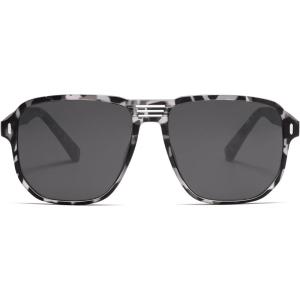 imageSOJOS Retro Polarized Hexagonal Aviator Sunglasses Womens Mens Trendy Rectangle UV400 Shades SJ2398TortoiseGrey