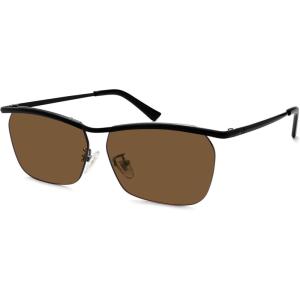 imageSOJOS Trendy Rectangle Cat Eye Semirimless Sunglasses Womens Retro Fashion Vintage Shades UV400 Protection SJ1253BlackBrown