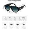 imageSOJOS Oversized Aviator Sunglasses Polarized Womens Mens Retro Trendy Vintage Big Square Shield SJ2392BlackBlue Grading