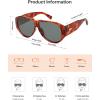 imageSOJOS Oversized Aviator Sunglasses Polarized Womens Mens Retro Trendy Vintage Big Square Shield SJ2392Red TortoiseGrey