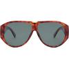 imageSOJOS Oversized Aviator Sunglasses Polarized Womens Mens Retro Trendy Vintage Big Square Shield SJ2392Red TortoiseGrey