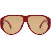 imageSOJOS Oversized Aviator Sunglasses Polarized Womens Mens Retro Trendy Vintage Big Square Shield SJ2392RedLight Brown