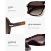 imageSOJOS Retro Aviator Polarized Sunglasses for Men Women Trendy Vintage Square Pilot Mens Shades SJ2370Tortoise Frame Brown Grading Lens