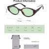 imageSOJOS Retro Oval Polarized Sunglasses for Women Chic Cat Eye Trendy Vintage Shades UV400 ProtectionBrownLight Green