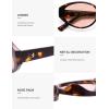 imageSOJOS Retro Oval Polarized Sunglasses for Women Chic Cat Eye Trendy Vintage Shades UV400 ProtectionBrownLight Pink