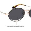 imageSOJOS Retro Oval Sunglasses for Women Trendy Lightweight Narrow Vintage Small Shades UV Protection Sun Glasses SJ1240BlackGrey