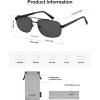 imageSOJOS Retro Polarized Aviator Sunglasses for Women Men Vintage Rectangle 70s Style Womens Mens Sun Glasses SJ1250BlackGrey