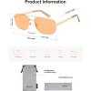 imageSOJOS Retro Polarized Aviator Sunglasses for Women Men Vintage Rectangle 70s Style Womens Mens Sun Glasses SJ1250GoldOrange