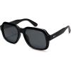 imageSOJOS Retro Square Polarized Sunglasses Womens Mens Chic Vintage Oversized Old Money Shades SJ2616BlackGrey