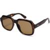 imageSOJOS Retro Square Polarized Sunglasses Womens Mens Chic Vintage Oversized Old Money Shades SJ2616Brown TortoiseBrown