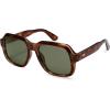 imageSOJOS Retro Square Polarized Sunglasses Womens Mens Chic Vintage Oversized Old Money Shades SJ2616TortoiseGreen