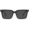 imageSOJOS Trendy Polarized Square Sunglasses Womens Men Retro Vintage 90s Sun Glasses SJ2387Black Frame Grey Lens