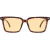 imageSOJOS Trendy Polarized Square Sunglasses Womens Men Retro Vintage 90s Sun Glasses SJ2387Red Tortoise Frame Light Brown Lens