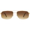 imageSOJOS Retro Polarized Aviator Sunglasses for Women Men Vintage Rectangle 70s Style Womens Mens Sun Glasses SJ1250GoldBrown Grading