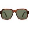 imageSOJOS Retro Square Polarized Sunglasses Womens Mens Chic Vintage Oversized Old Money Shades SJ2616TortoiseGreen
