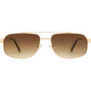 imageSOJOS Retro Polarized Aviator Sunglasses for Women Men Vintage Rectangle 70s Style Womens Mens Sun Glasses SJ1250GoldBrown Grading