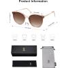 imageSOJOS Classic Trendy Round Sunglasses Womens Mens Oversized Large Shades UV400 Vacation Sunnies SJ2068BrownBrown