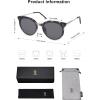 imageSOJOS Classic Trendy Round Sunglasses Womens Mens Oversized Large Shades UV400 Vacation Sunnies SJ2068Grey TortoiseGrey