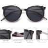 imageSOJOS Classic Trendy Round Sunglasses Womens Mens Oversized Large Shades UV400 Vacation Sunnies SJ2068Grey TortoiseGrey