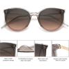 imageSOJOS Classic Trendy Round Sunglasses Womens Mens Oversized Large Shades UV400 Vacation Sunnies SJ2068Grey gold