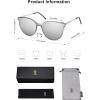 imageSOJOS Classic Trendy Round Sunglasses Womens Mens Oversized Large Shades UV400 Vacation Sunnies SJ2068GreySilver
