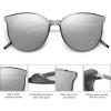 imageSOJOS Classic Trendy Round Sunglasses Womens Mens Oversized Large Shades UV400 Vacation Sunnies SJ2068GreySilver