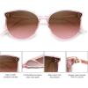 imageSOJOS Classic Trendy Round Sunglasses Womens Mens Oversized Large Shades UV400 Vacation Sunnies SJ2068PinkPink