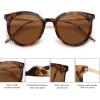 imageSOJOS Classic Trendy Round Sunglasses Womens Mens Oversized Large Shades UV400 Vacation Sunnies SJ2068TortoiseBrown