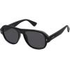 imageSOJOS Polarized Aviator Square Sunglasses for Women Men 90s Retro Vintage Oval Shades UV400 Lens SJ2395BlackGrey