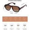 imageSOJOS Polarized Aviator Square Sunglasses for Women Men 90s Retro Vintage Oval Shades UV400 Lens SJ2395TortoiseBrown Grading