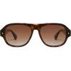 imageSOJOS Polarized Aviator Square Sunglasses for Women Men 90s Retro Vintage Oval Shades UV400 Lens SJ2395TortoiseBrown Grading