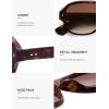 imageSOJOS Polarized Aviator Square Sunglasses for Women Men 90s Retro Vintage Oval Shades UV400 Lens SJ2395TortoiseBrown Grading