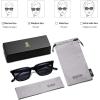 imageSOJOS Polarized Narrow Square Cateye Sunglasses for Women Retro Trendy Driving Glasses SJ2169BlackGrey
