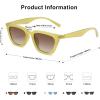 imageSOJOS Polarized Narrow Square Cateye Sunglasses for Women Retro Trendy Driving Glasses SJ2169GreenGreen