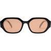 imageSOJOS Polarized Sunglasses For Women Retro Rectangle Womens Sun Glasses Trendy Narrow Square 90s Shades SJ2232BlackOrange