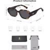 imageSOJOS Polarized Sunglasses For Women Retro Rectangle Womens Sun Glasses Trendy Narrow Square 90s Shades SJ2232TortoiseGrey