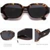 imageSOJOS Polarized Sunglasses For Women Retro Rectangle Womens Sun Glasses Trendy Narrow Square 90s Shades SJ2232TortoiseGrey