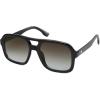 imageSOJOS Retro Aviator Sunglasses For Women Men Square Womens Square Sun Glasses SJ2355Black Grey Grading