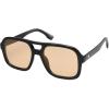 imageSOJOS Retro Aviator Sunglasses For Women Men Square Womens Square Sun Glasses SJ2355Black Orange