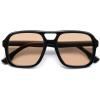 imageSOJOS Retro Aviator Sunglasses For Women Men Square Womens Square Sun Glasses SJ2355Black Orange
