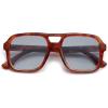 imageSOJOS Retro Aviator Sunglasses For Women Men Square Womens Square Sun Glasses SJ2355Brown Tortoise Grey