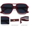 imageSOJOS Retro Aviator Sunglasses For Women Men Square Womens Square Sun Glasses SJ2355Red Blue